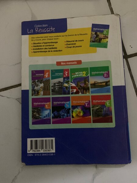 Manuel de Mathématiques 4e