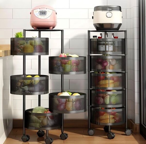 5 layers kitchen/bathroom trolley