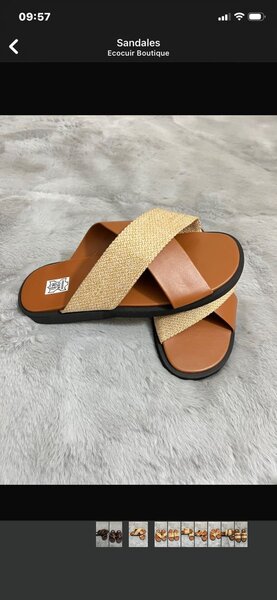 Sandales élégantes en cuir