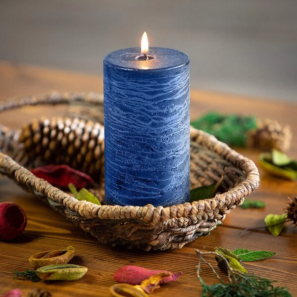 Bougie pilier non parfumé