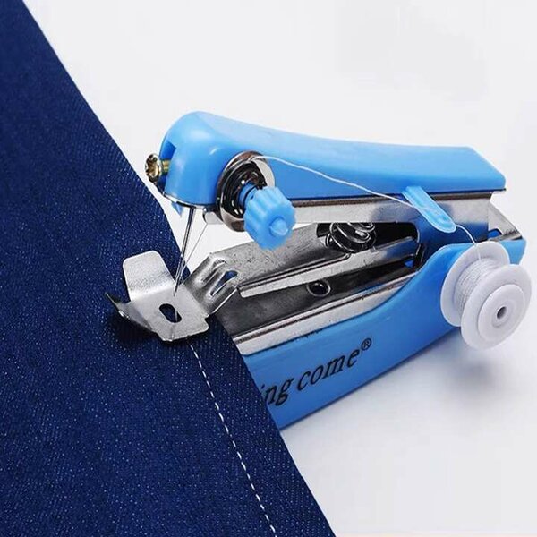 Portable mini handheld sewing machine