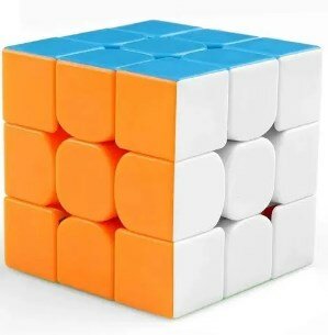 BRANDED Stickerless 56mm Warrior S Rubiks Cube 3x3