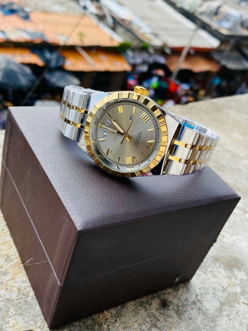 Luxe Montre Homme Bicolore