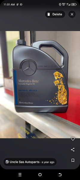 Mercedes Benz full synthetic oil