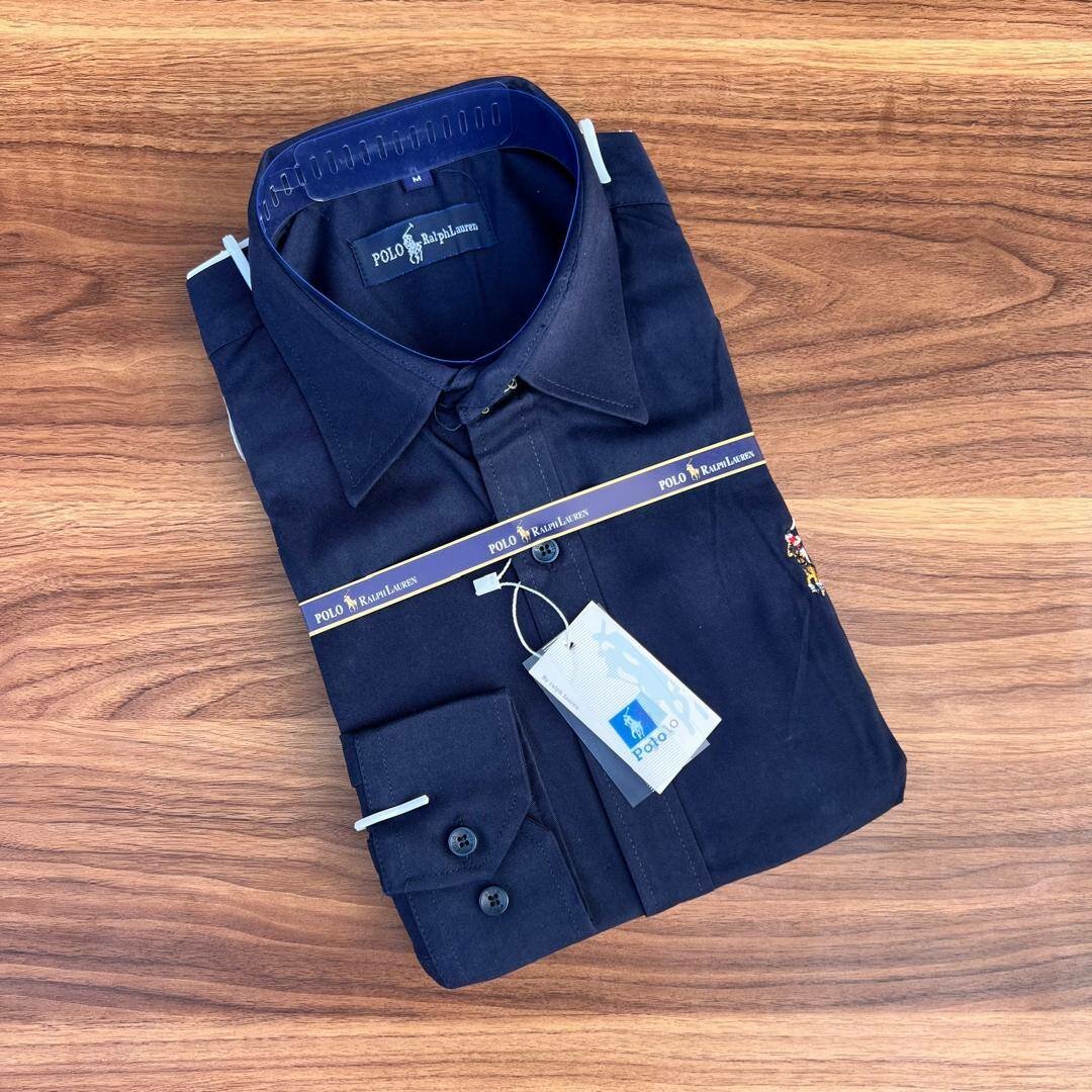 Polo Plain Long Sleeves Shirts