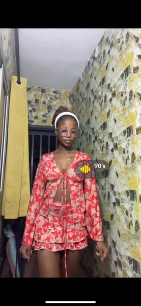 Ensemble floral chic femme