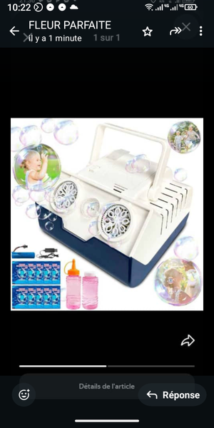 Machine à bulles électrique