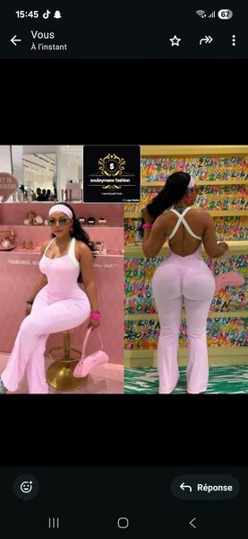 Combinaison rose élégante