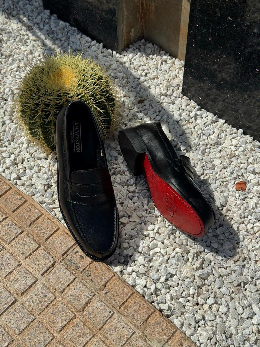 Mocassins noir Élégants Hommes