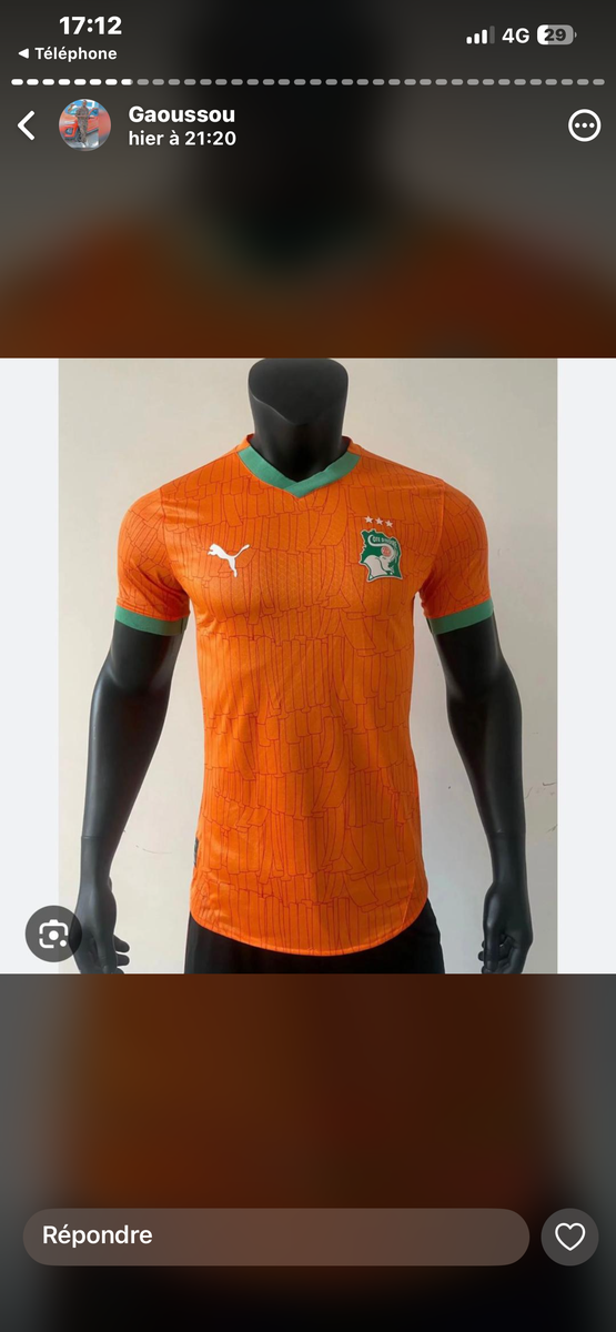 Maillot Côte d'Ivoire