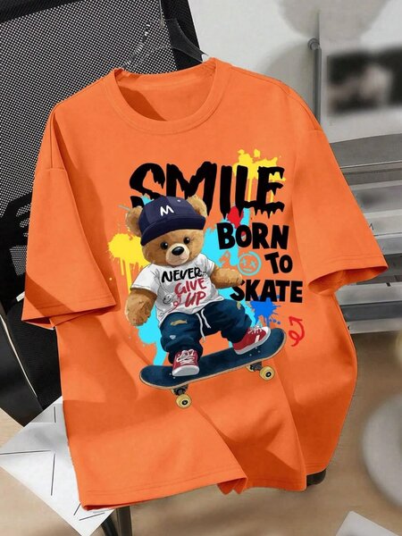 T-shirt graphique ours tendance