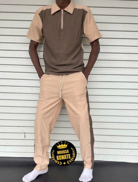Ensemble décontracté rayé