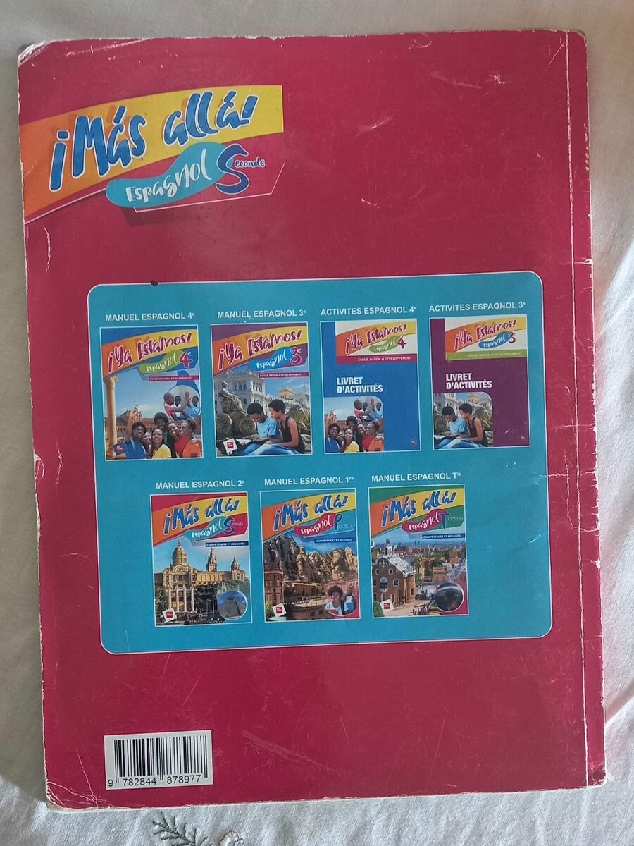 Livre de cours espagnol ¡Más allá!