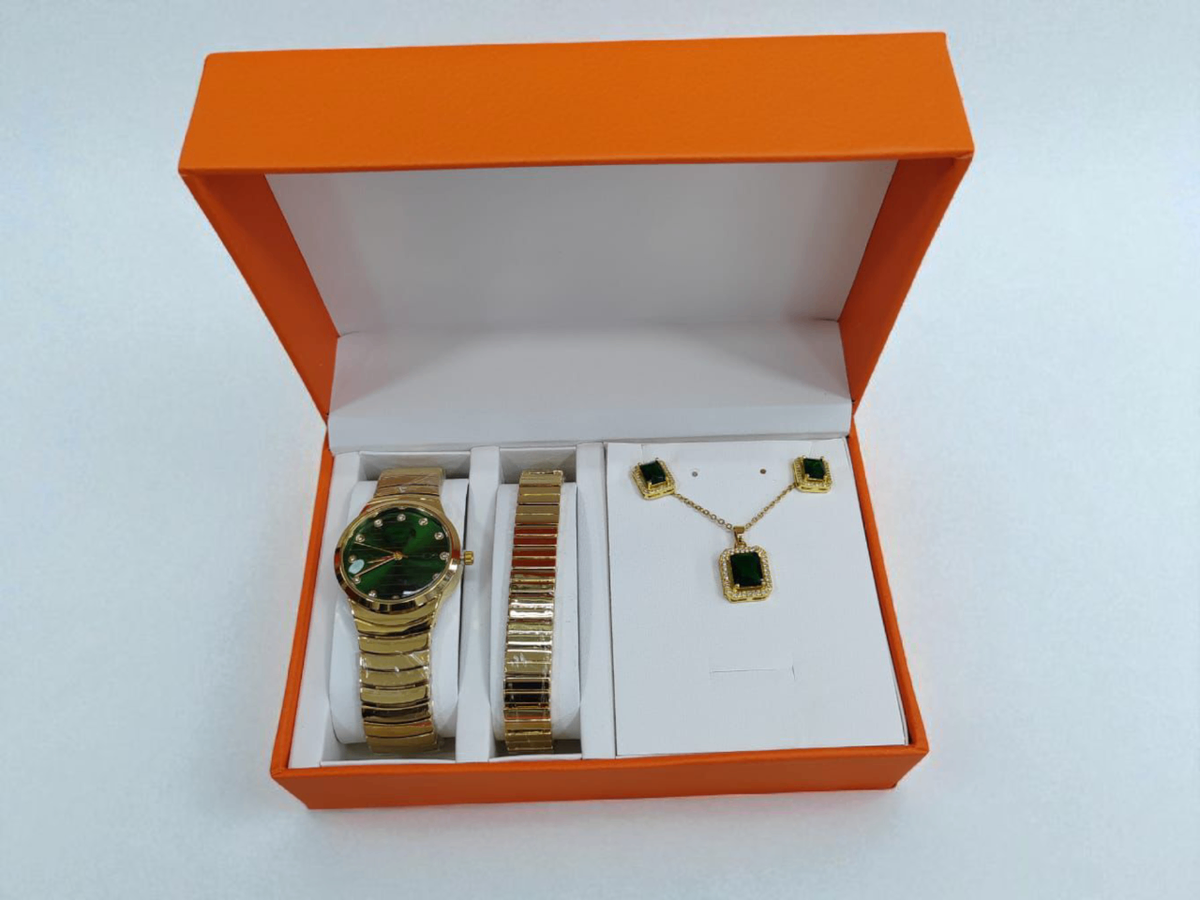 Ensemble Montre et Bijoux Élégant
