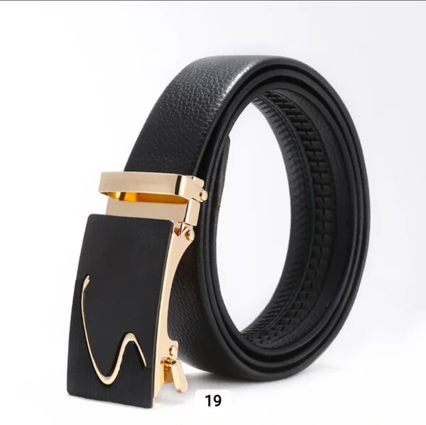 Ceinture en simili cuir noir