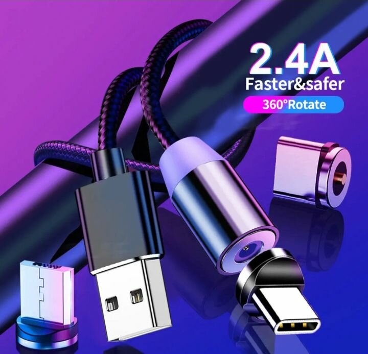 Câble de Chargement Magnétique 360°