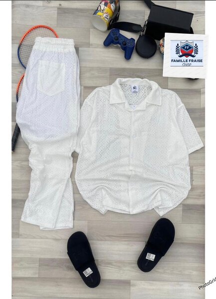 Pyjama élégant en coton