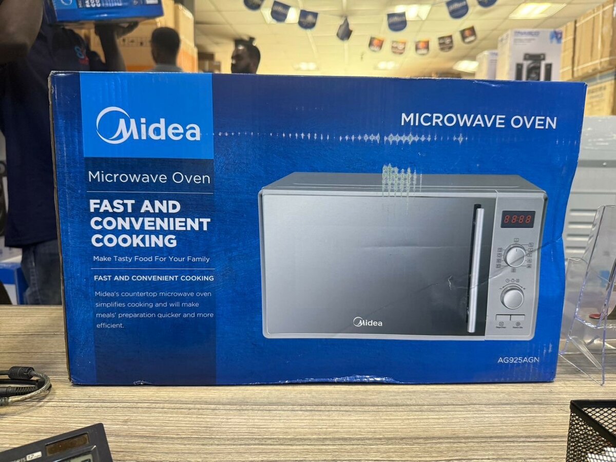 *MIDEA* -25LTR-GRILL-MICROWAVE- *AG925AGN*  SILVER  5 LEVELS