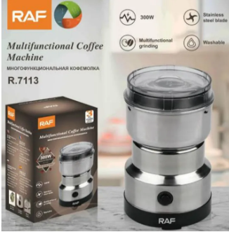 RAF R-7113 4 blades 300 watts Electric Coffee and Spices / Masala Grinder Heavy Duty Home Use Mini Coffee Machine Commercial Coffee Grinder Automatic Coffee Bean Grinder