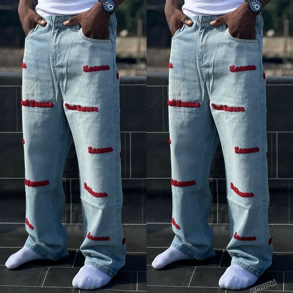 Jean déchiré tendance homme