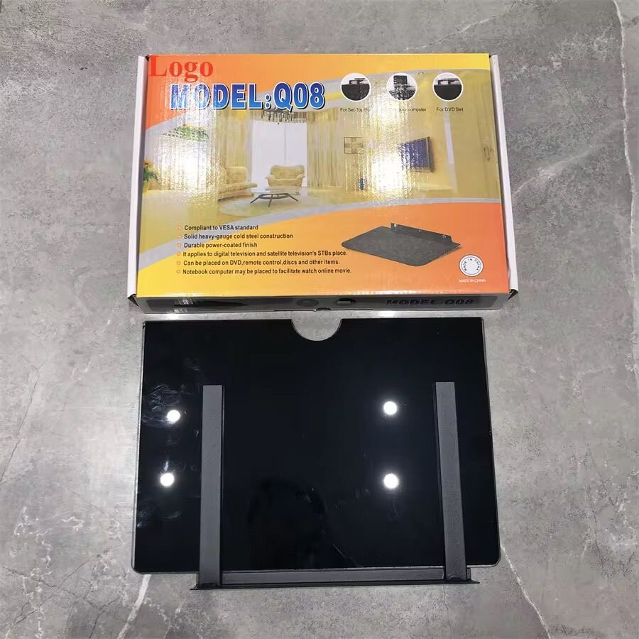 Étagère murale TV noire Q08