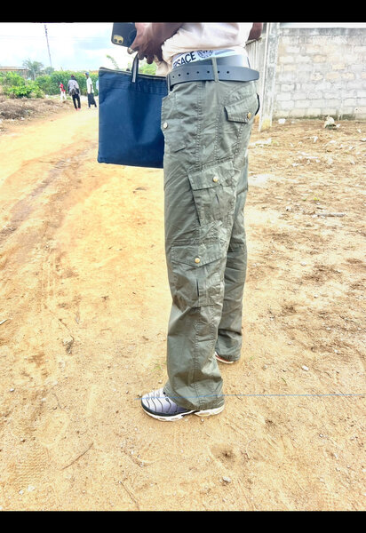 Pantalon cargo vert pour homme