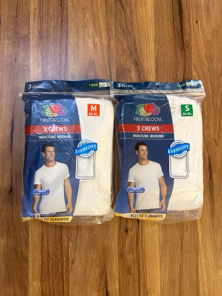 Hanes and Fruit of the Loom Underwear