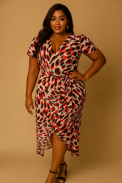 Robe Imprimée Évasée Femme