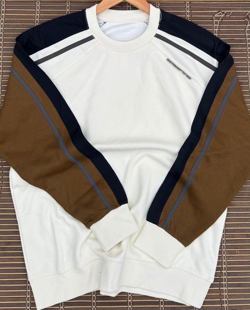 Sweat-shirt à rayures unisex