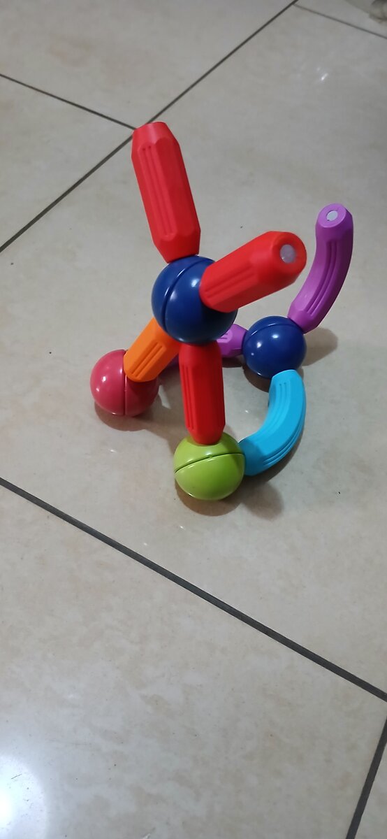 Bloc de construction magnétique