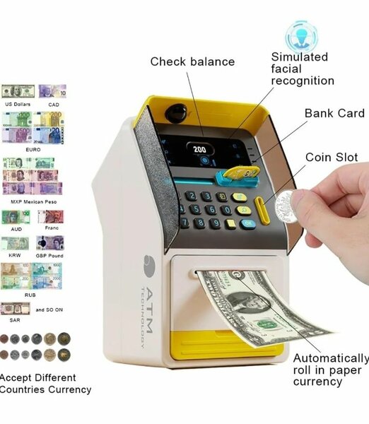 Coffre-fort bancaire jouet