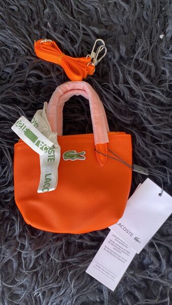 Mini sac à main orange Lacoste