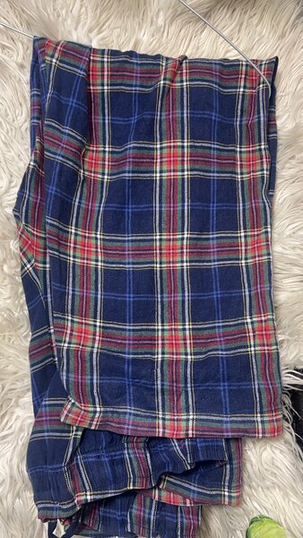 Pantalon de pyjama carreaux bleu