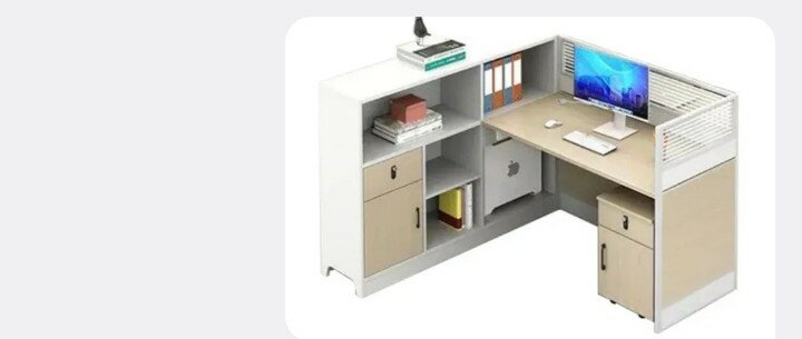 Bureau d'accueil d'angle moderne