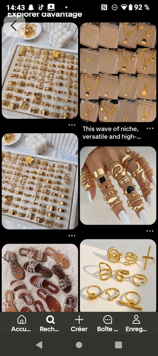 Bijoux élégants en or