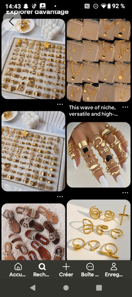 Bijoux élégants en or