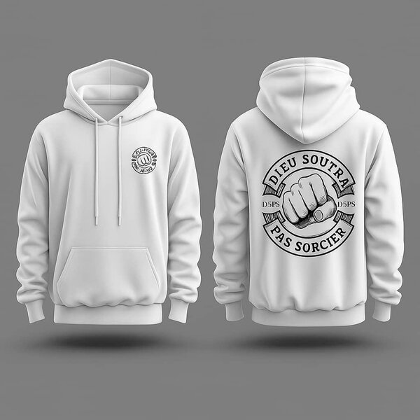 Sweat à Capuche Graphique