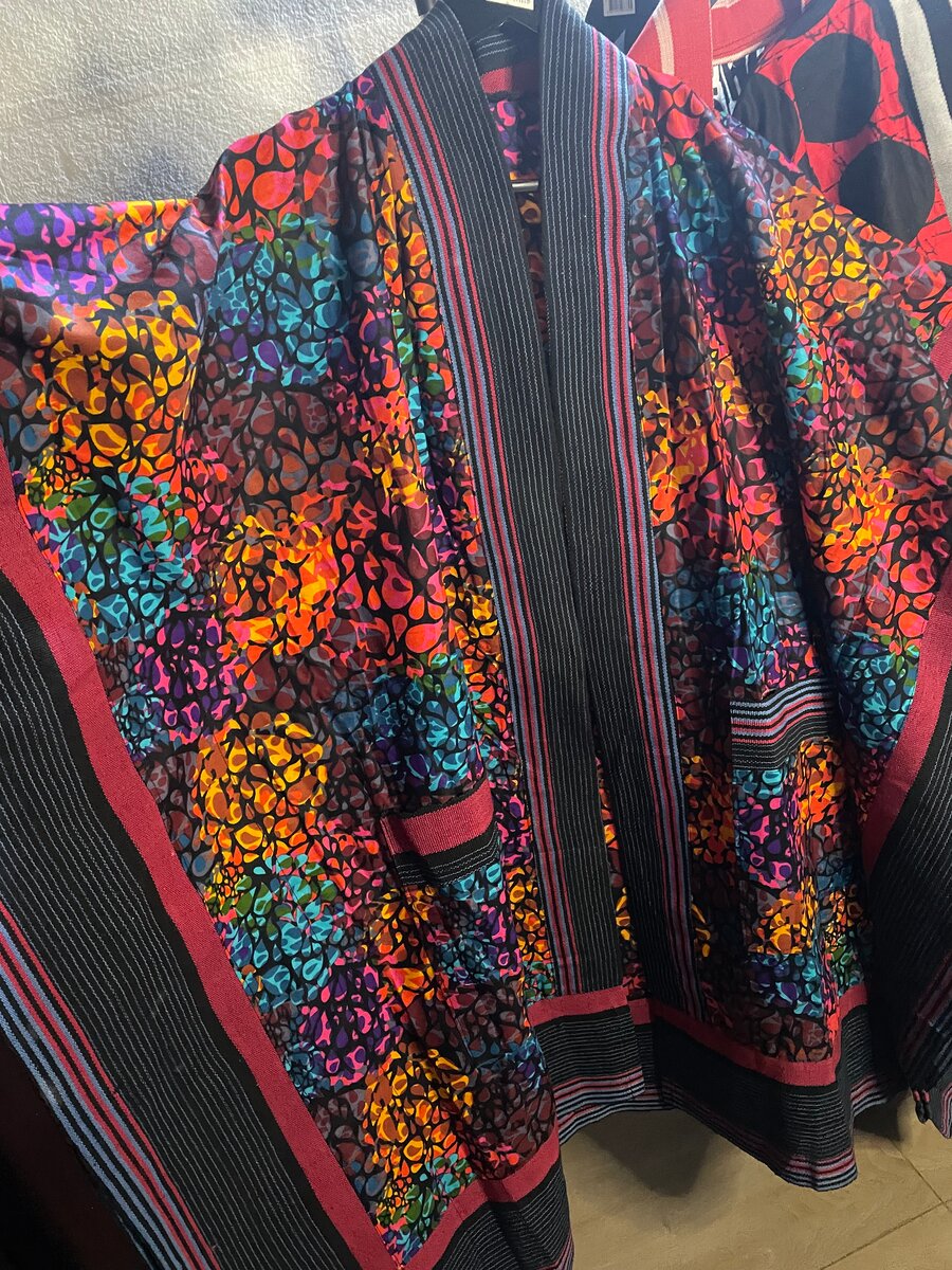 Vibrant Patterned Kimono robe