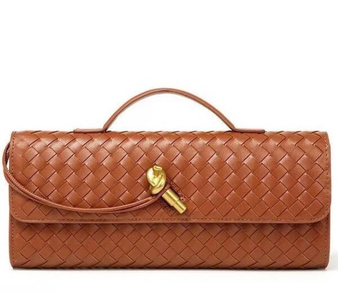 Luxury Woven Leather Clutch