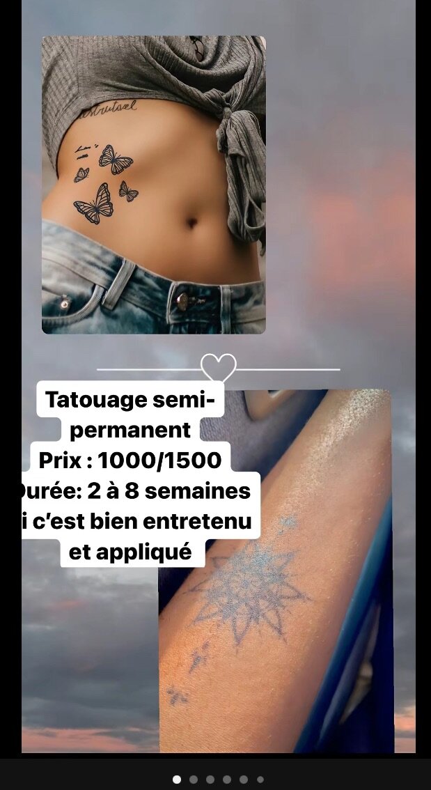 Tatouages semi-permanents