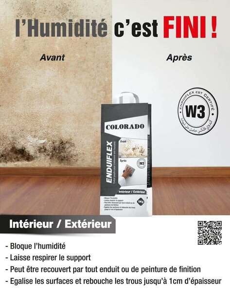 Enduit anti-humidité intérieur/extérieur