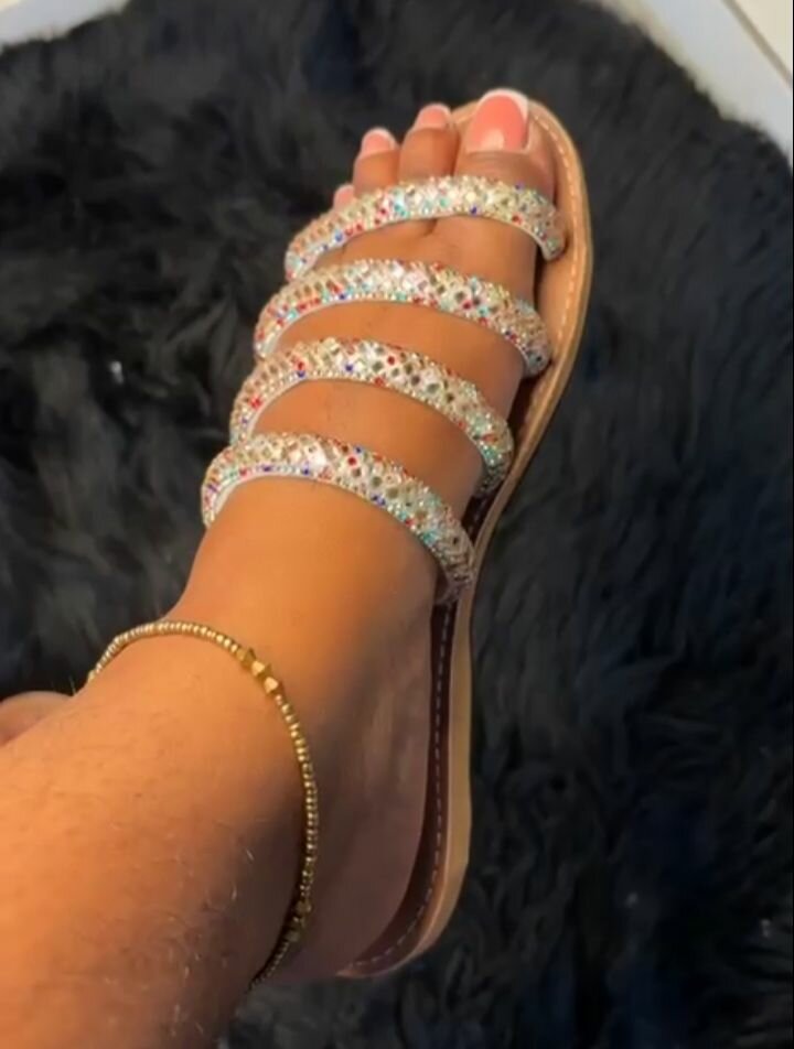 Sandales Étincelantes Femme