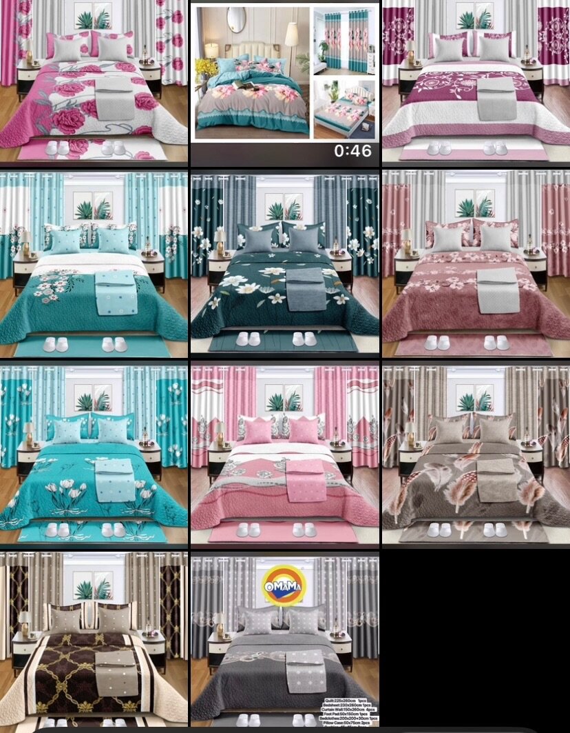 16 pcs Bedspread Set