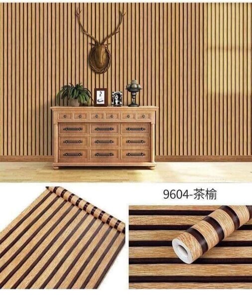 Papier peint effet bois