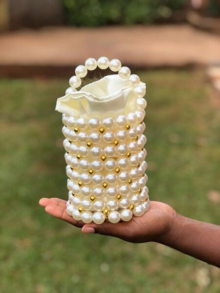 Sac à bandoulière perlé