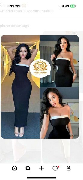 Robe Élégante Noir et Blanc