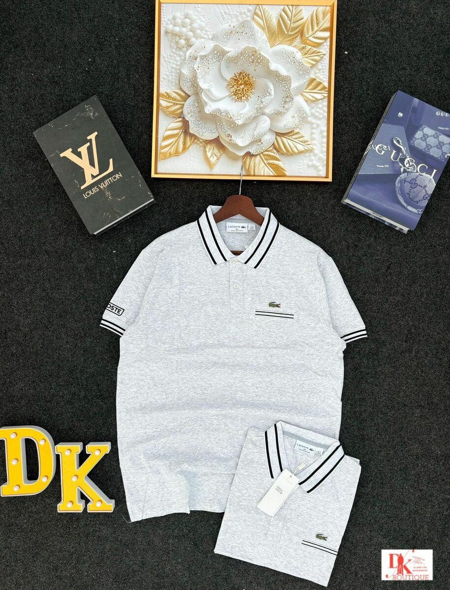 Polo gris élégant homme