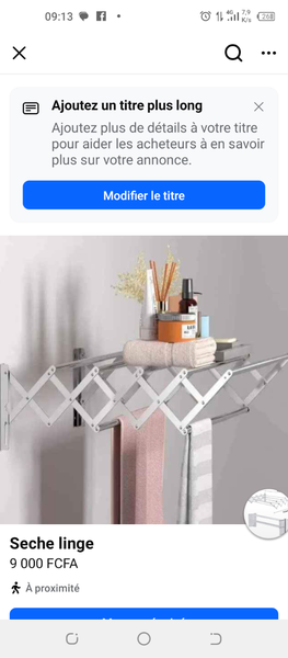 Sèche linge pliable