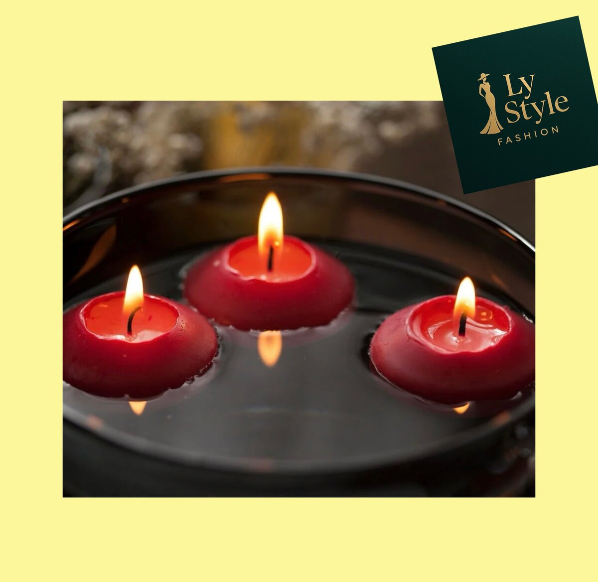 Bougies Flottantes Rouges