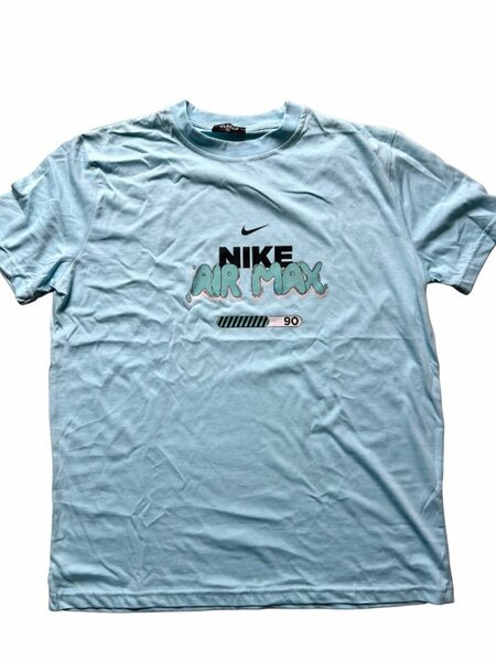 T-shirt bleu logo tendance